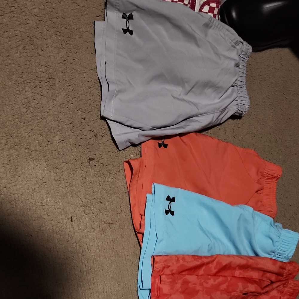 Under Armour Kids Shorts - Gray, Orange, Blue